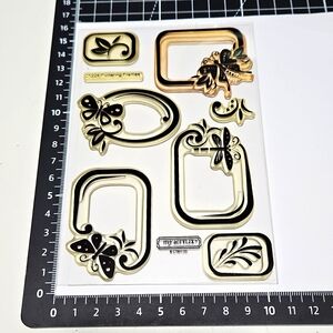 Fluttering Frames CTMH Clear stamp set my Acrylix